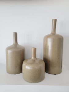 Brown vases (3 sizes)