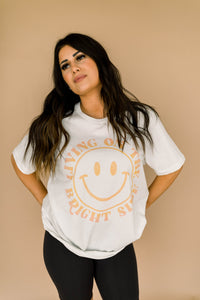 Living on the bright side oversized tee
